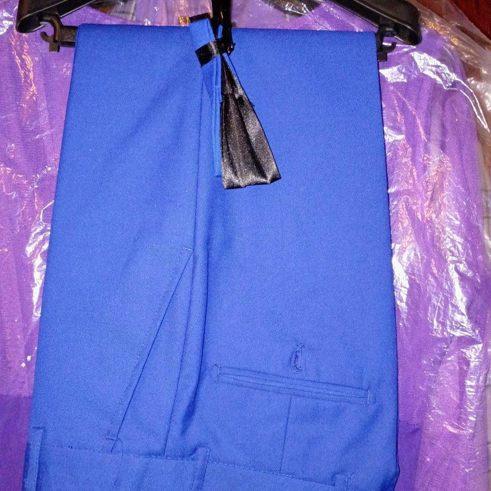 **Worn Once** Kids Blue and Black Formal Suit - Picture 7 of 7